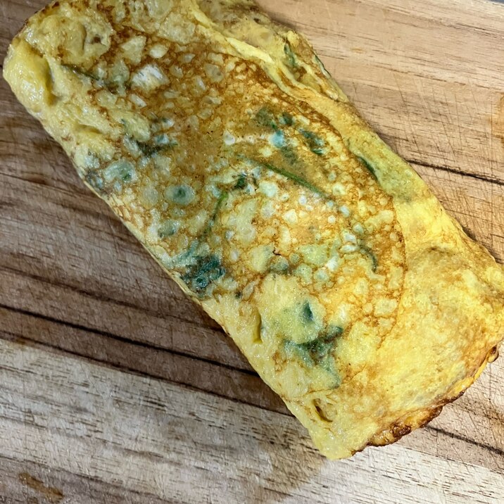 ベビーリーフの卵焼き